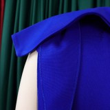 Plus Size Women Sexy Red Maxi African Dress