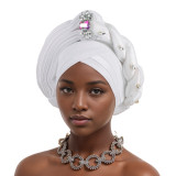 Women braided layered Baotou hat Muslim hat African turban hat