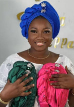 Women braided layered Baotou hat Muslim hat African turban hat Women braided layered Baotou hat Muslim hat African turban hat