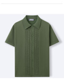 Men's Summer Short Sleeve Knitting Polo Top