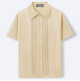 Men's Summer Short Sleeve Knitting Polo Top