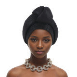 Women Shiny Knotted African turban hat