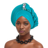 Women braided layered Baotou hat Muslim hat African turban hat