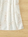 Sunflower Lace White Transparent Beach Skirt