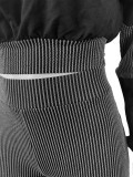 Twist Strip Hoodie Bell Bottom Pants Patchwork Two Piece Set