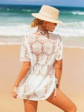 Sunflower Lace White Transparent Beach Skirt