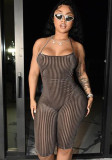 Spring Sexy Halter Neck Backless Short Jumpsuit