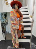 Women's Chiffon Cardigan Long Cape for Holidays