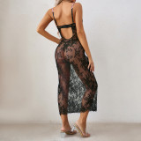 Sexy See Through Strap Floral Lace Nightdress