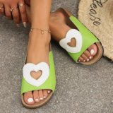 Women hollow flat slippers