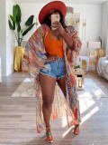 Women's Chiffon Cardigan Long Cape for Holidays