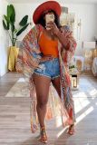 Women's Chiffon Cardigan Long Cape for Holidays