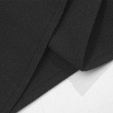 Spring Summer Square Neck Sleeveless Slim Waist Strap Dress