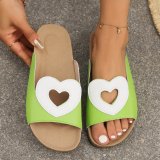 Women hollow flat slippers