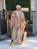 Women's Chiffon Cardigan Long Cape for Holidays