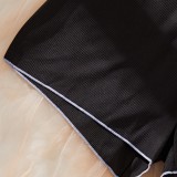 High End Lace Strap Sexy Sleepwear Two Piece Set