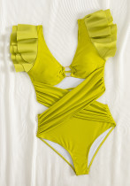 Sexy hollow triangle one-piece women's high waist swimsuit Sexy hollow triangle one-piece women's high waist swimsuit