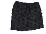 Women's spring solid color flower sexy bodycon skirt