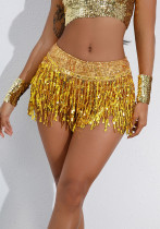 Sexy tassel Sequin skirt