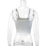 Casual Chic Women’s Tank Top Solid Color Sleeveless Blouse