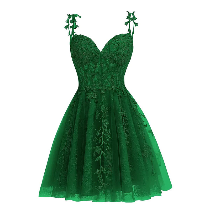 Sexy Strap Lace mesh Short Party Dress