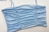 Summer Sexy Tie Strap Crop Top Super Short Vest for Outdoor Wear