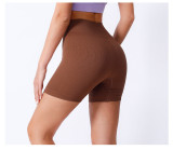 Yoga pants women seamless solid color slim butt lift solid color sports fitness versatile shorts