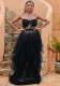 Women Sexy See-Through Meshlace Wrap-up Long Dress