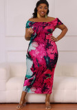 Women sexy Off Shoulder sleeveless Stretchy Bodycon Dress
