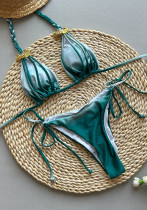 Women sexy bikini tie-dye two pieces Swimwear