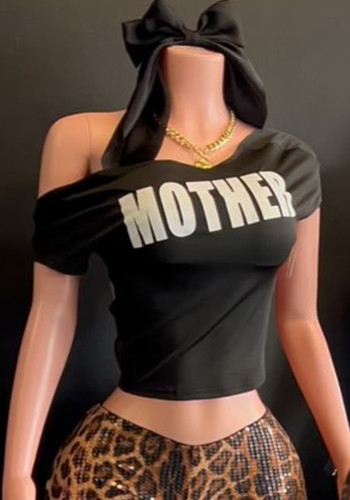 Printed Hollow Out for Women Short-sleeved T-shirt