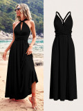 Women cross Lace-Up Backless sexy dress