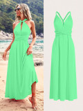 Women cross Lace-Up Backless sexy dress