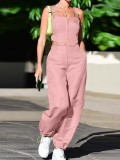 Women Summer Casual Crop Top and Pant Two-piece Set