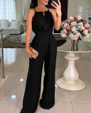 Women Summer Sexy Off Shoulder Sleeveless Lace Jumpsuit