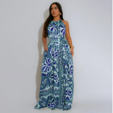 Fashion Women's Summer Holiday Style Sexy Low Back Jumpsuit