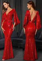 Bride Dress Sexy Slit Sequin Mermaid Long Evening Dress Bride Dress Sexy Slit Sequin Mermaid Long Evening Dress