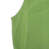 Summer Trendy Sleeveless Sports Casual Two-Piece Shorts Set