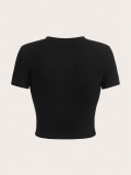Street Printed Short Sleeve T-Shirt Top