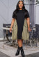Summer Plus Size Women's Patchwork Loose Maxi Dress
