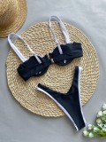 High-Waist Bikini Patchwork Sexy Two-Piece Women's Swimwear