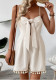 Summer Texture Waffle Strap Fringed Knotted Jumpsuit