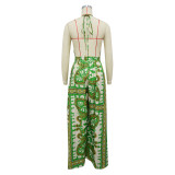 Fashion Women's Summer Holiday Style Sexy Low Back Jumpsuit