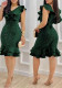 Women's Ruffle Chic Elegant Slim Waist Slim Dress