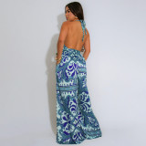Fashion Women's Summer Holiday Style Sexy Low Back Jumpsuit