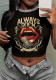 Street Printed Short Sleeve T-Shirt Top