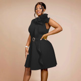 Women Flower Party Formal Party Sleeveless Dress