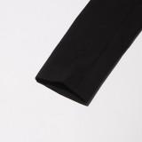 Off-Shoulder Strap Top High-Waist Pleated Skirt Two Piece Set