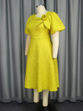 Plus Size African Women flower dress