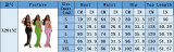 Fashion Women's Metal Decoration Solid Color Low Back Sexy Strapless Slit Long Dress